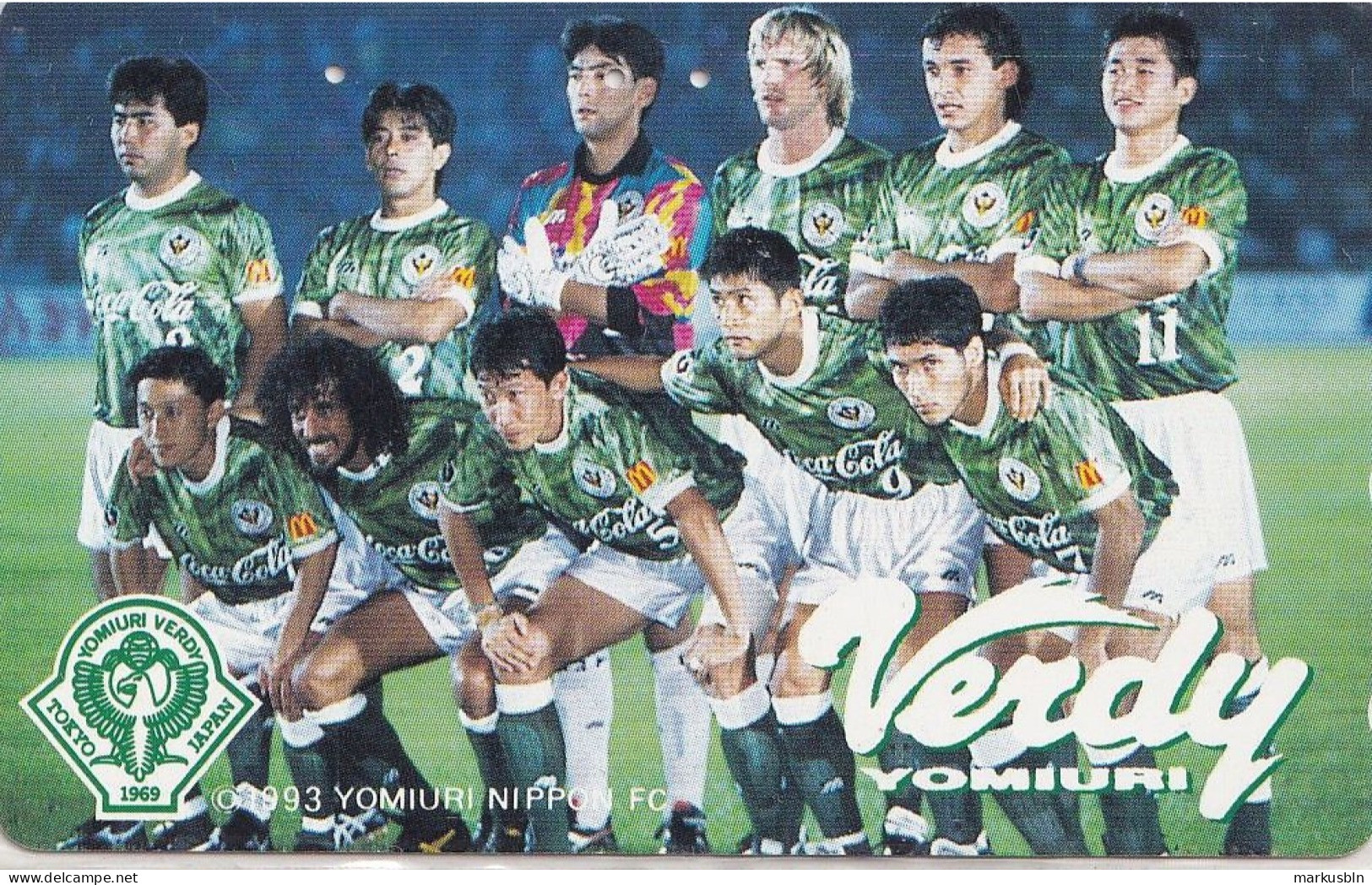 Japan Tamura 50u Old Private 110 - 149860 Football Tokyo FC Nippon Yomiuri Verdy Coca Cola - Japan