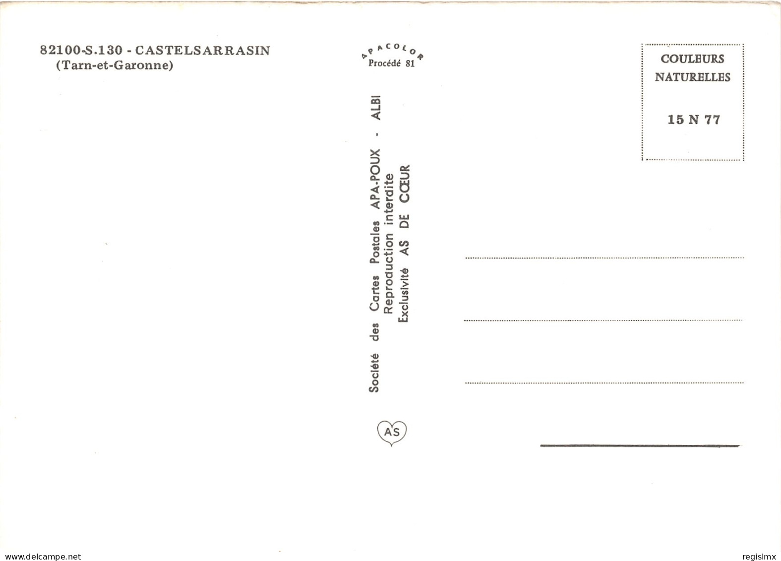 82-CASTELSARRASIN-N°1030-B/0379 - Castelsarrasin
