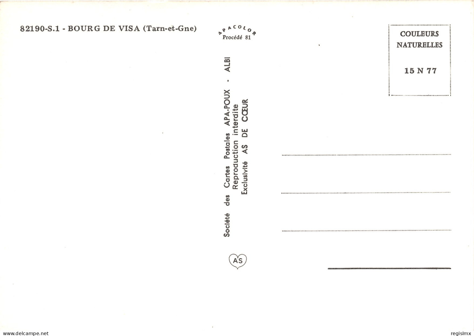 82-BOURG DE VISA-N°1030-B/0023 - Bourg De Visa