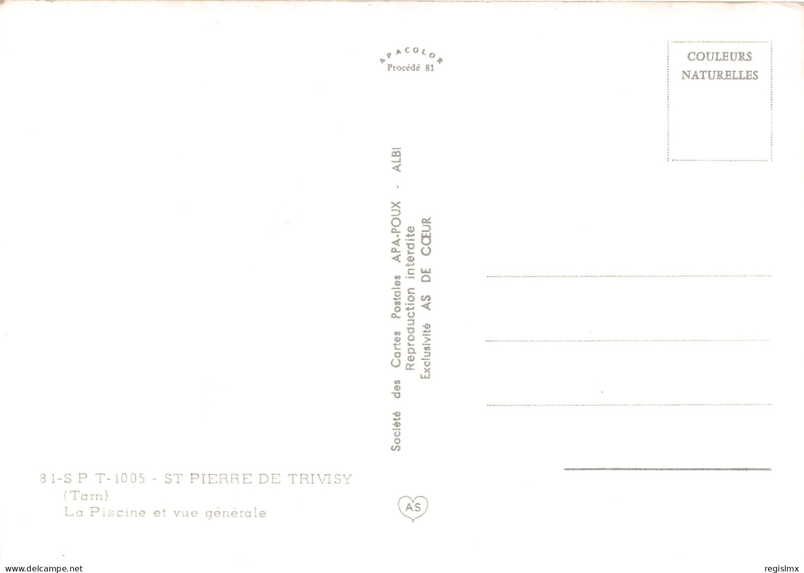 81-SAINT PIERRE DE TRIVISY-N°1030-A/0163 - Sonstige & Ohne Zuordnung