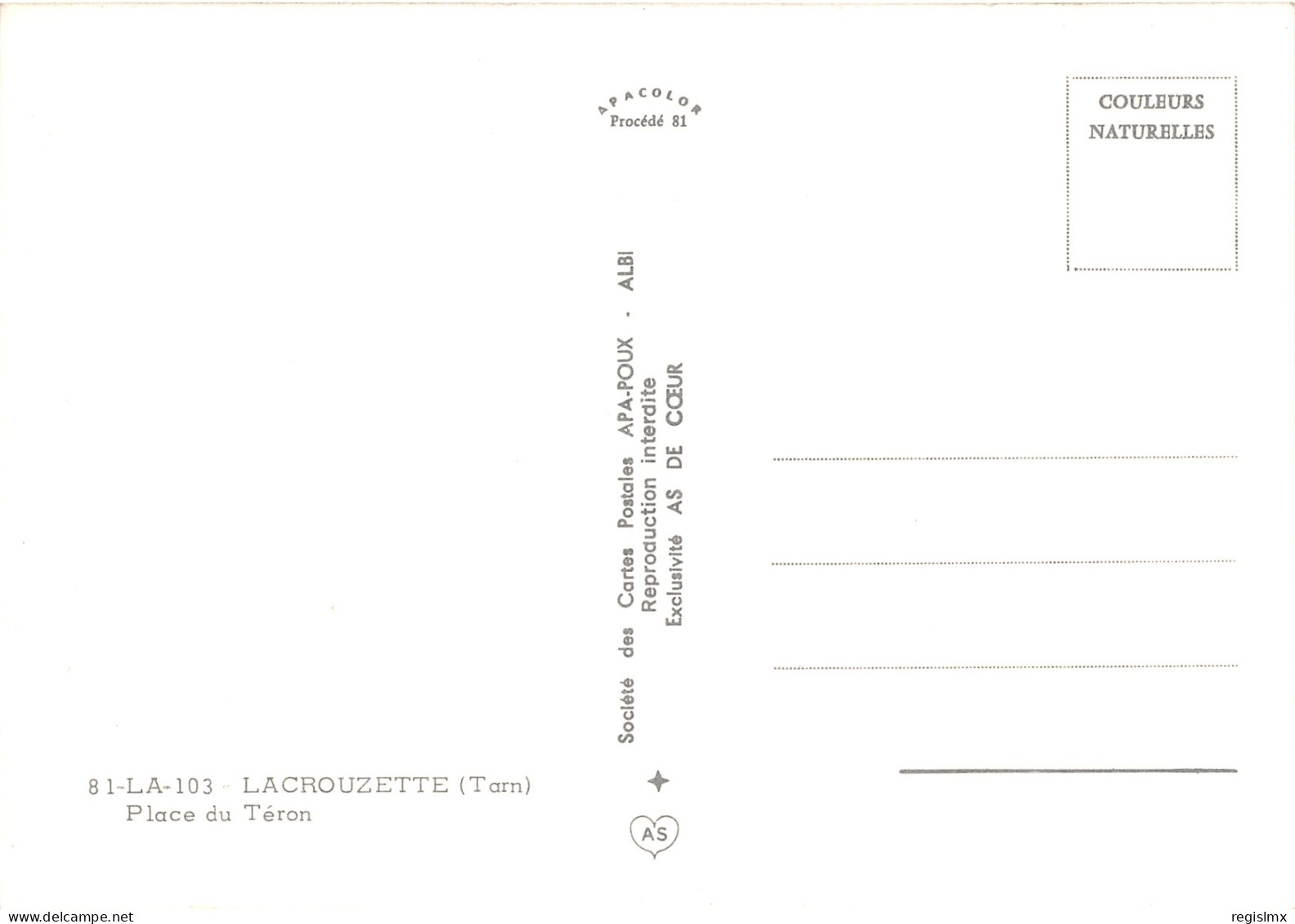 81-LACROUZETTE-N°1030-A/0167 - Sonstige & Ohne Zuordnung