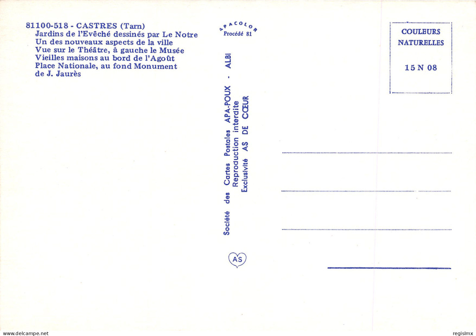 81-CASTRES-N°1030-A/0133 - Castres