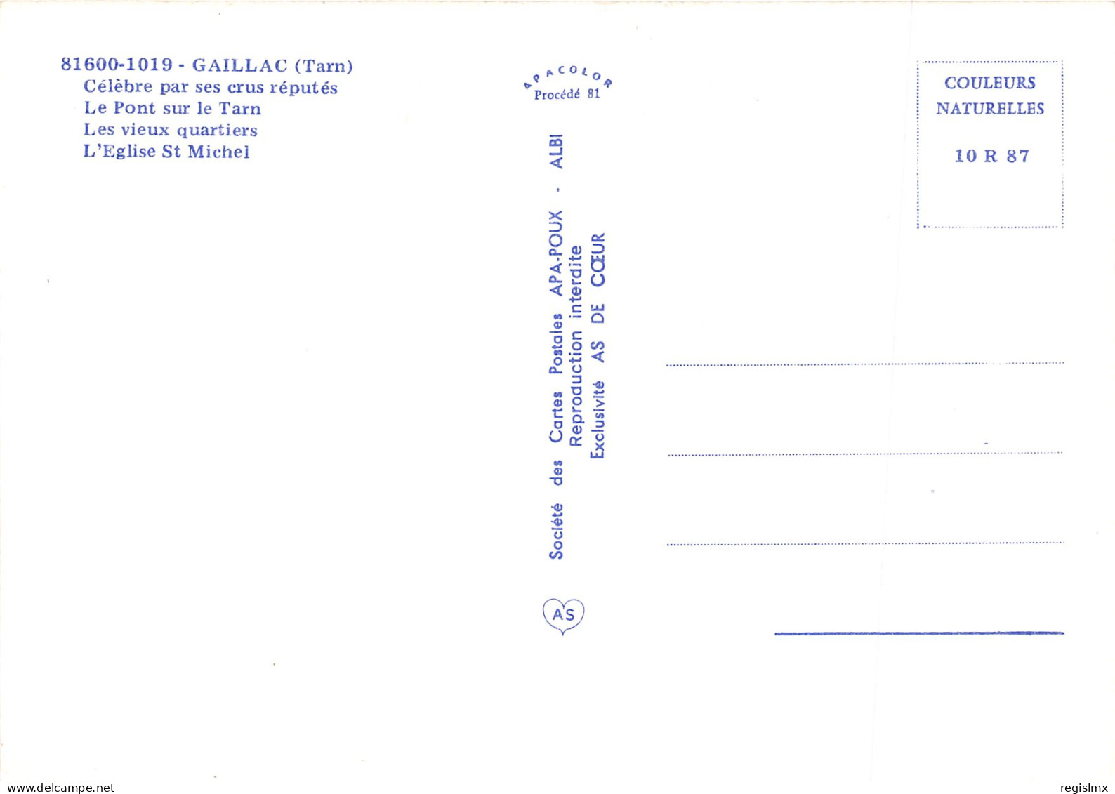 81-GAILLAC-N°1030-A/0127 - Gaillac