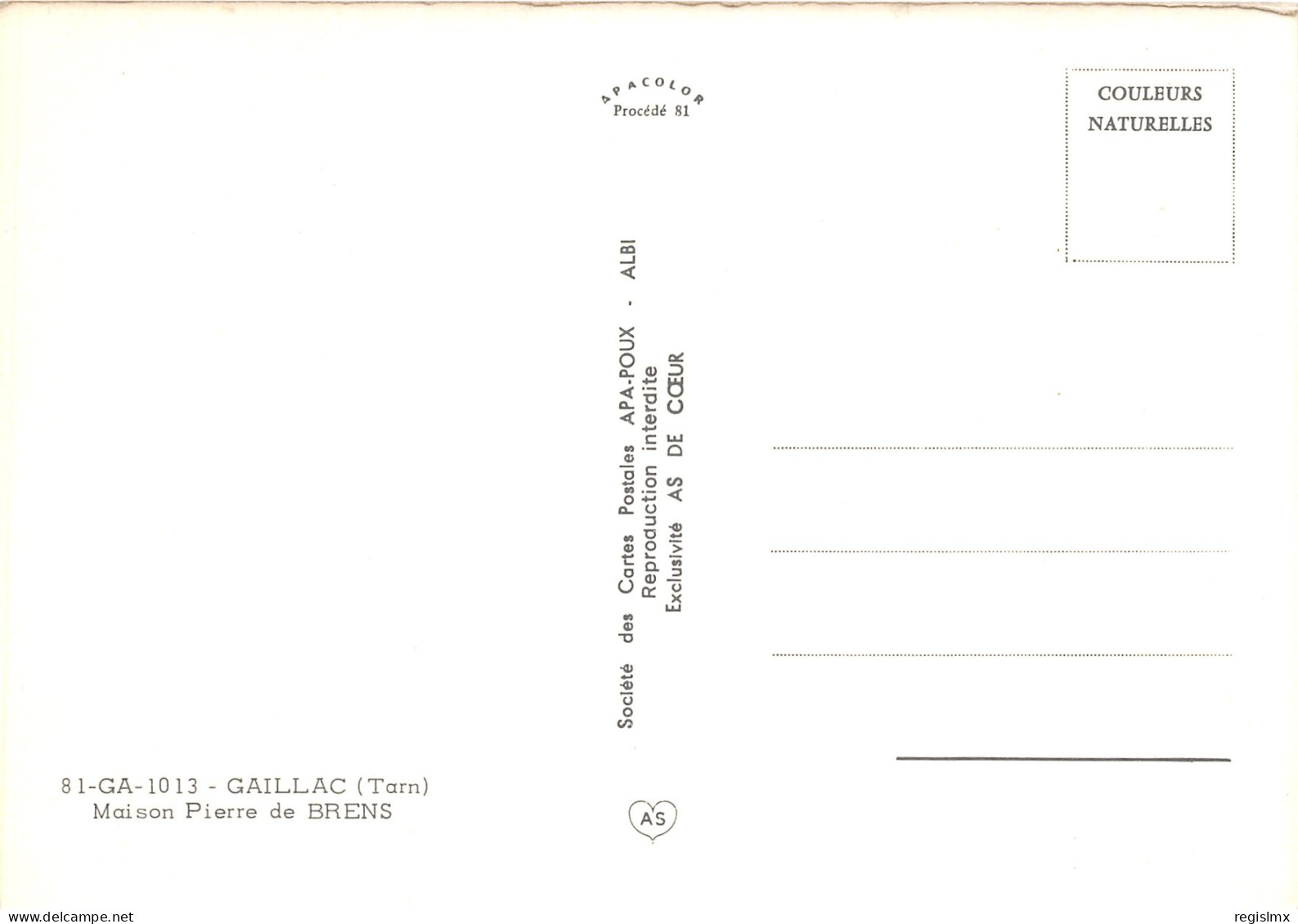 81-GAILLAC-N°1030-A/0109 - Gaillac