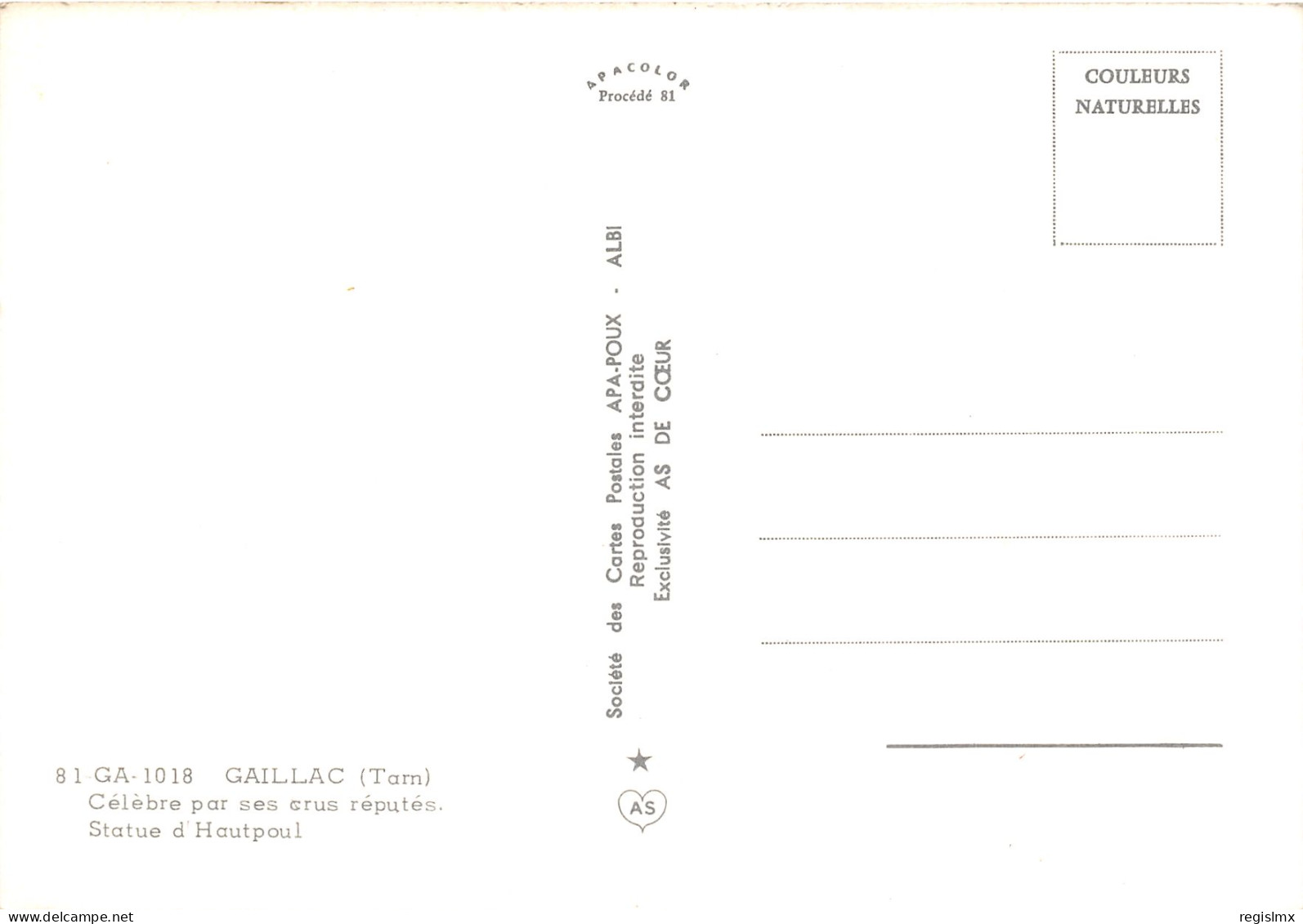 81-GAILLAC-N°1030-A/0111 - Gaillac