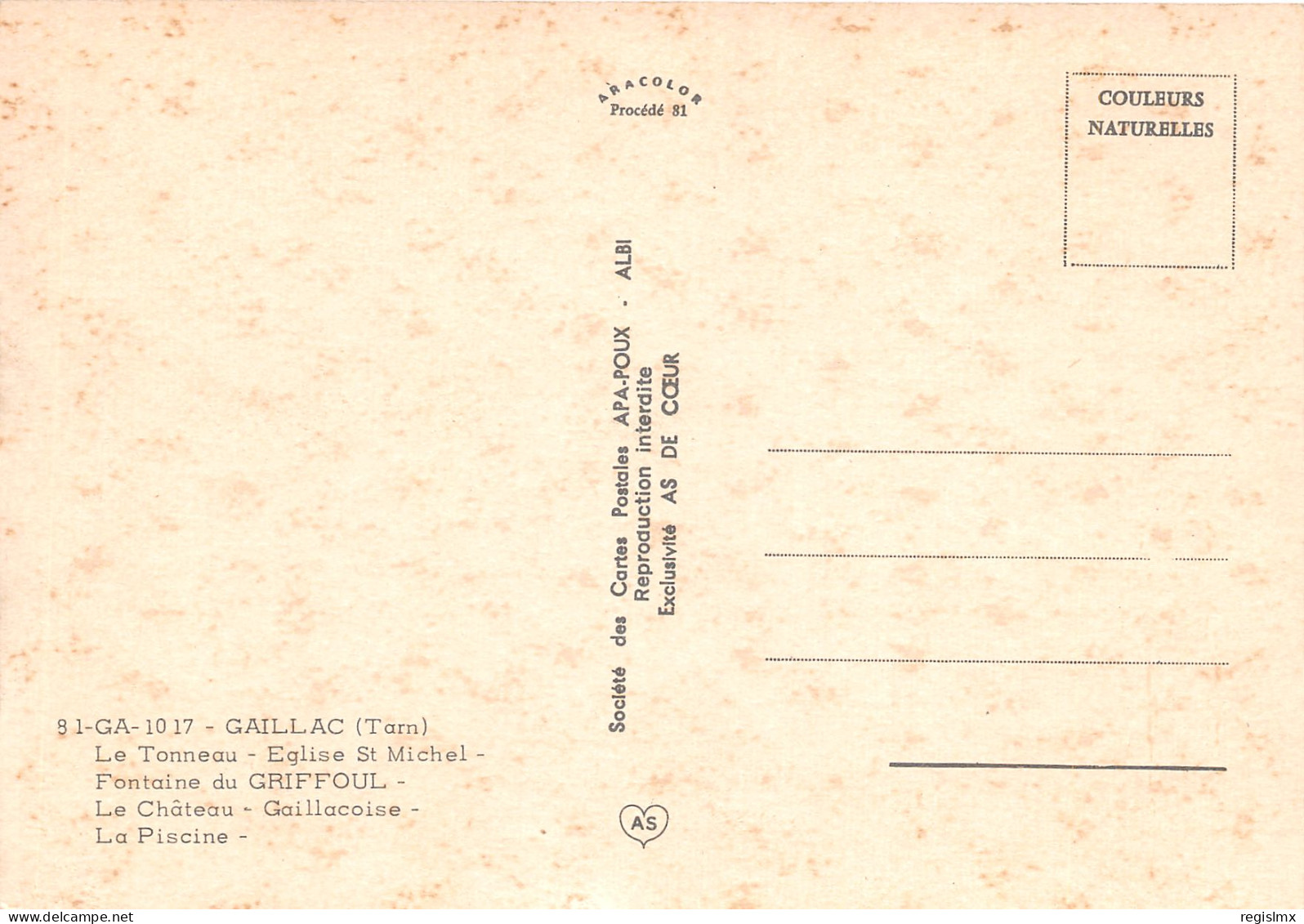 81-GAILLAC-N°1030-A/0081 - Gaillac