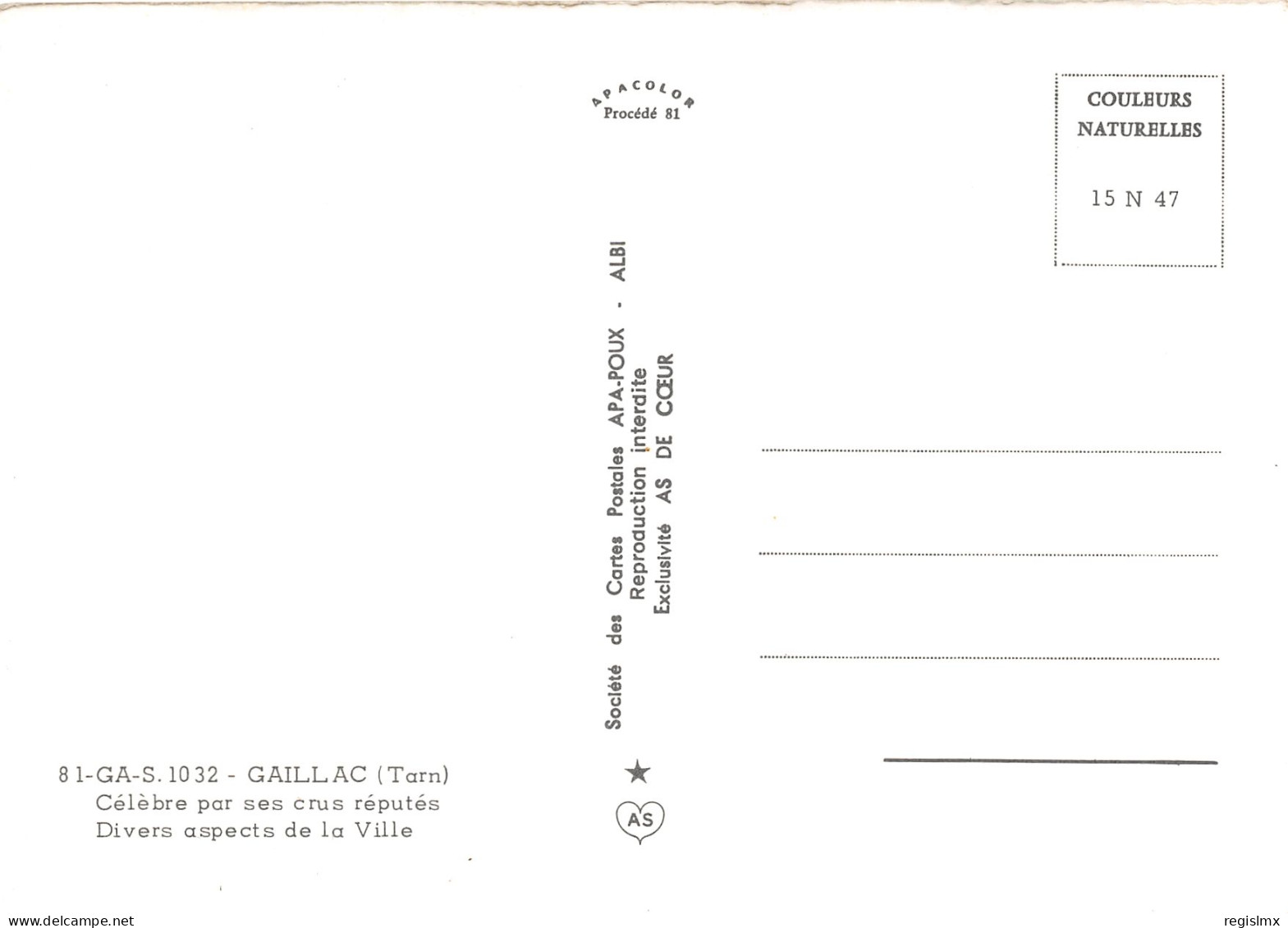 81-GAILLAC-N°1030-A/0083 - Gaillac