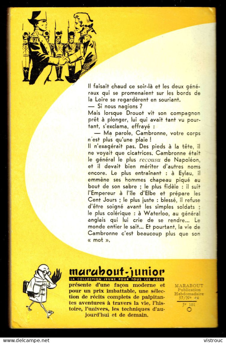 "CAMBRONNE Le Balafré", De Michel MELIC - MJ N° 101 -  Récit - 1957. - Marabout Junior