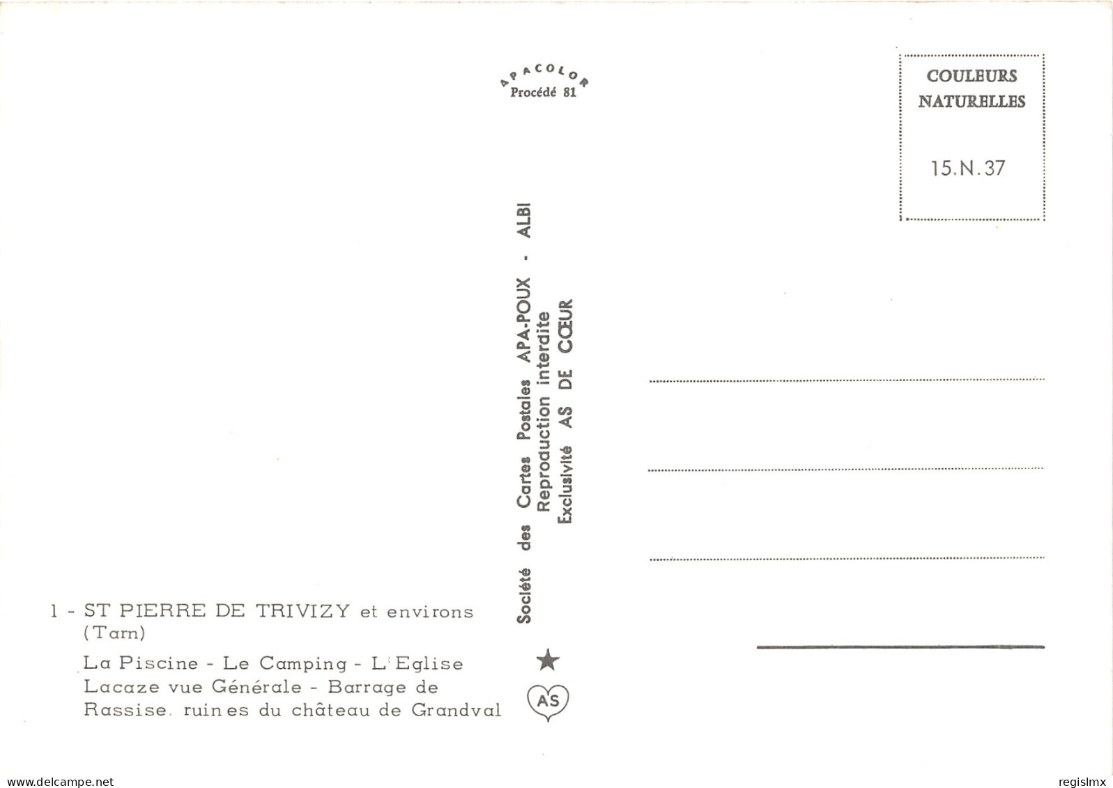 81-SAINT PIERRE DE TRIVIZY-N°1029-E/0399 - Sonstige & Ohne Zuordnung