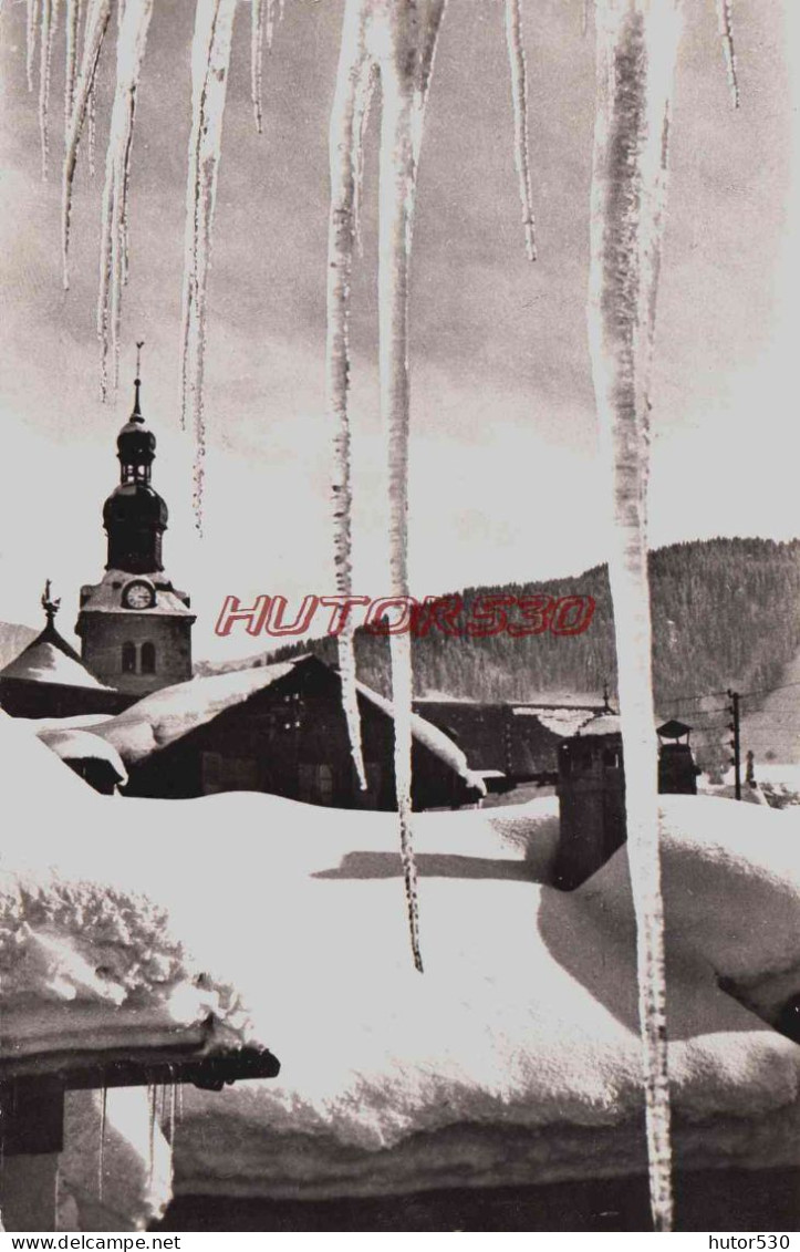 CPSM MEGEVE - HAUTE SAVOIE - LE CLOCHER EN HIVER - Megève