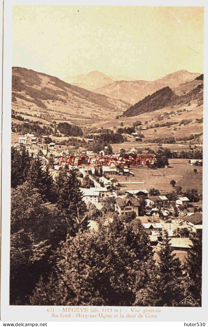 CPA MEGEVE - HAUTE SAVOIE - VUE GENERALE - Megève