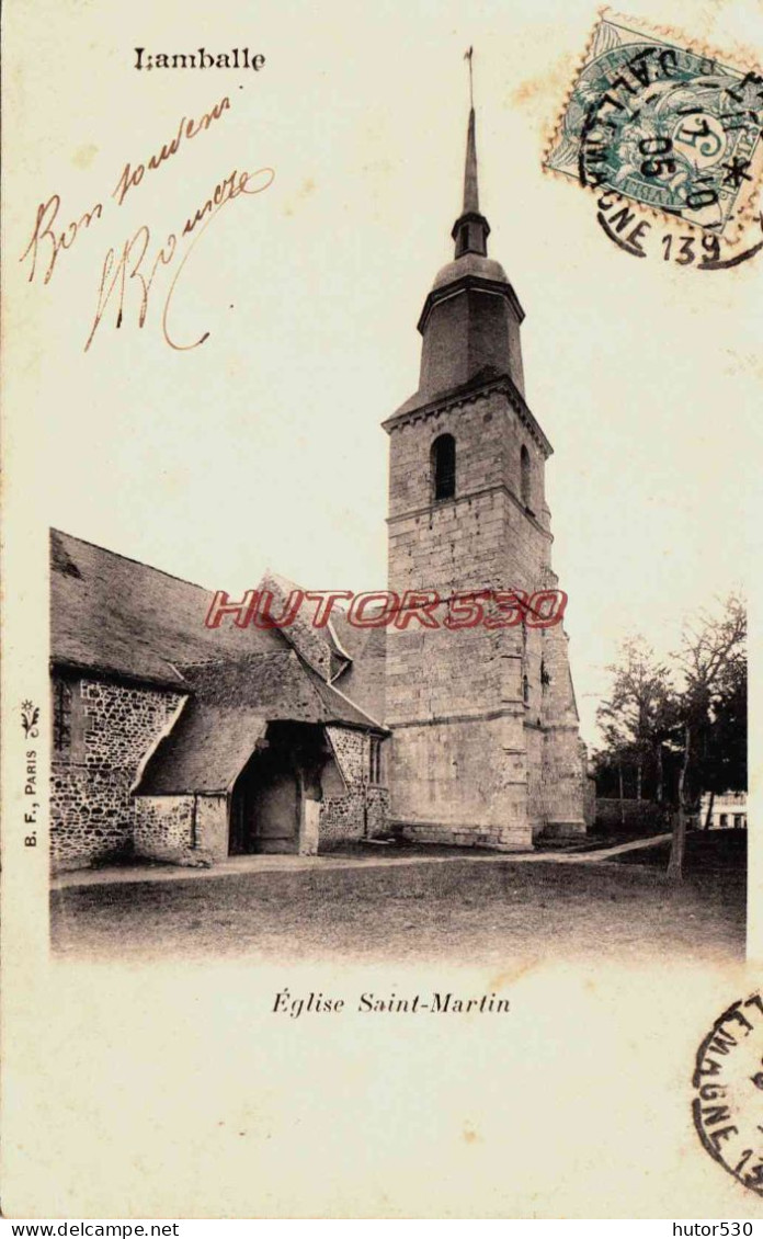 CPA LAMBALLE - COTES D'ARMOR - EGLISE SAINT MARTIN - Lamballe