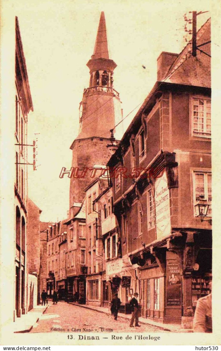 CPA DINAN - COTES D'ARMOR - RUE DE L'HORLOGE - Dinan