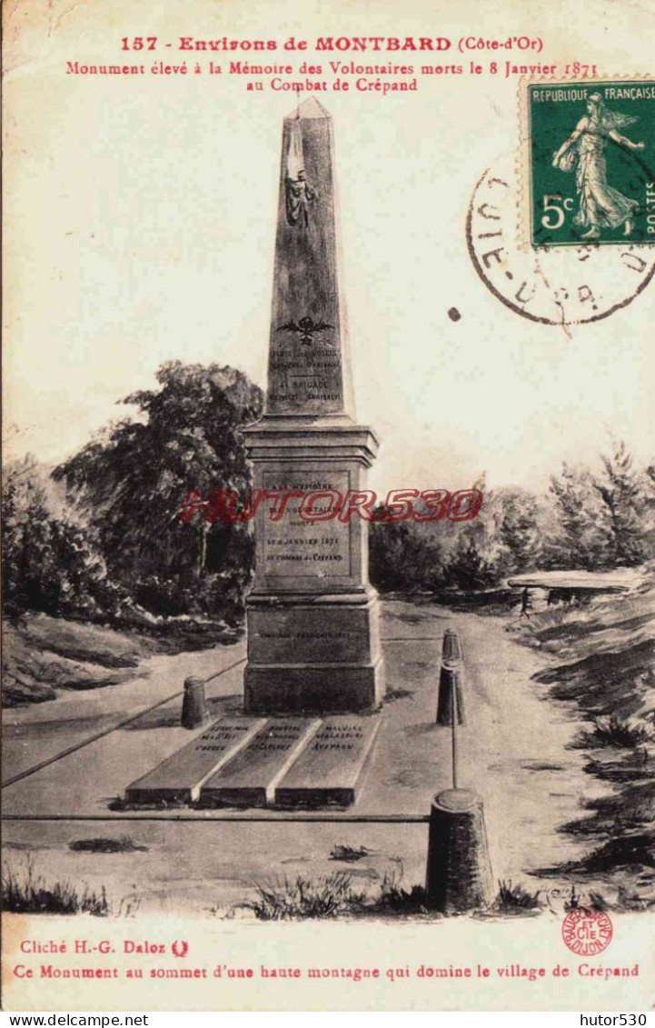 CPA MONTBARD - COTE D'OR - MONUMENT - Montbard