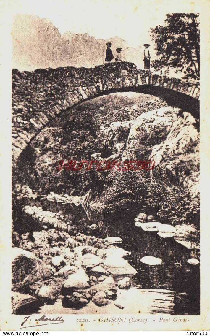 CPA GHISONI - CORSE - PONT GENOIS - Other & Unclassified