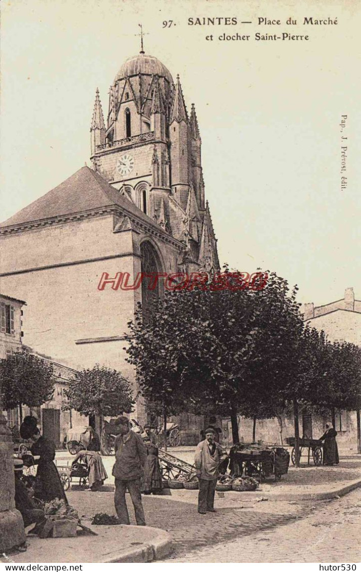 CPA SAINTES - CHARENTE MARITIME - LE MARCHE - Saintes