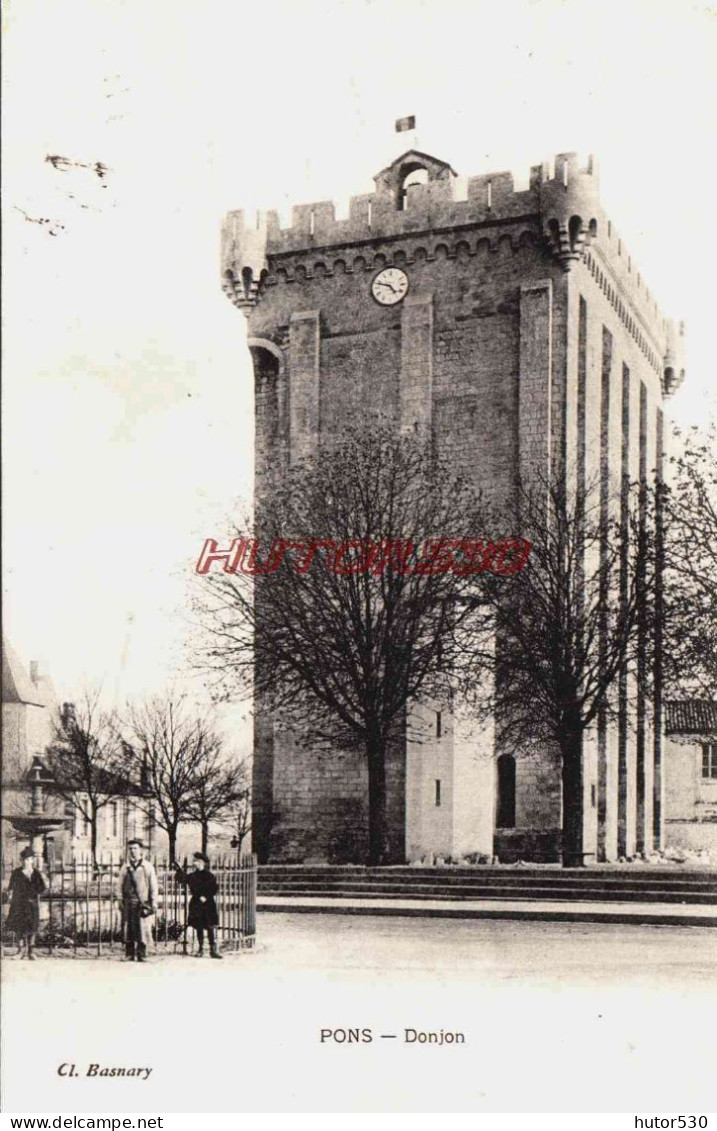 CPA PONS - CHARENTE MARITIME - LE DONJON - Other & Unclassified