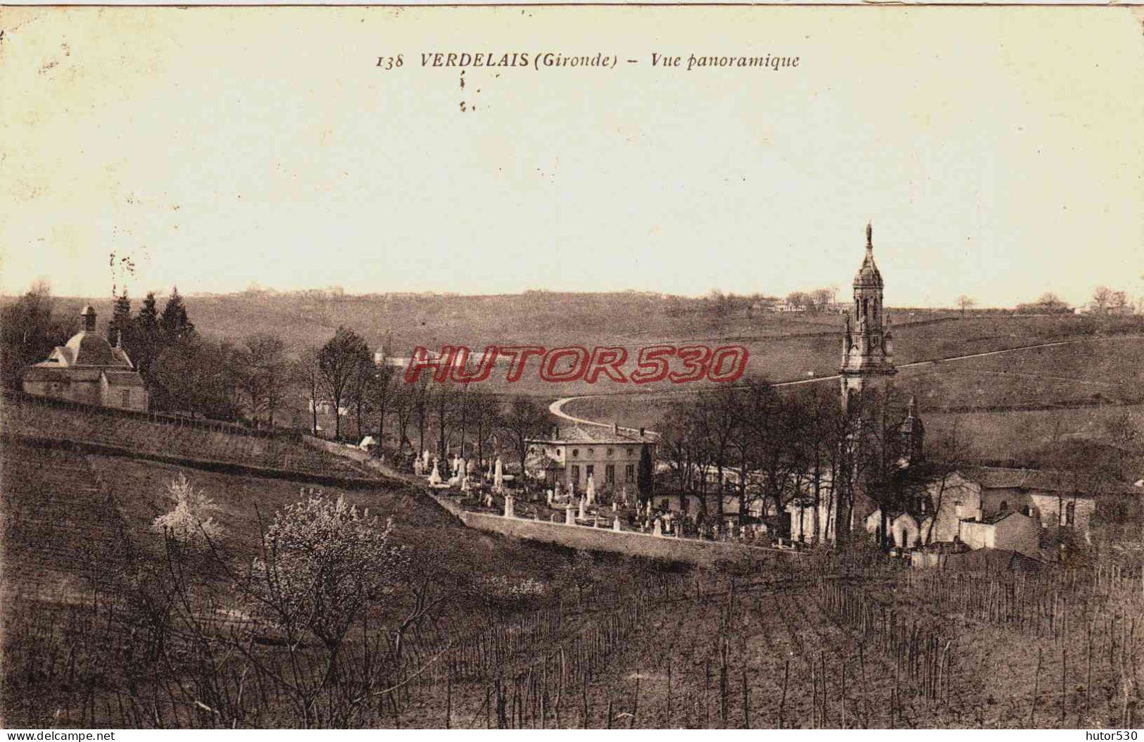 CPA VERDELAIS - GIRONDE - VUE PANORAMIQUE - Verdelais