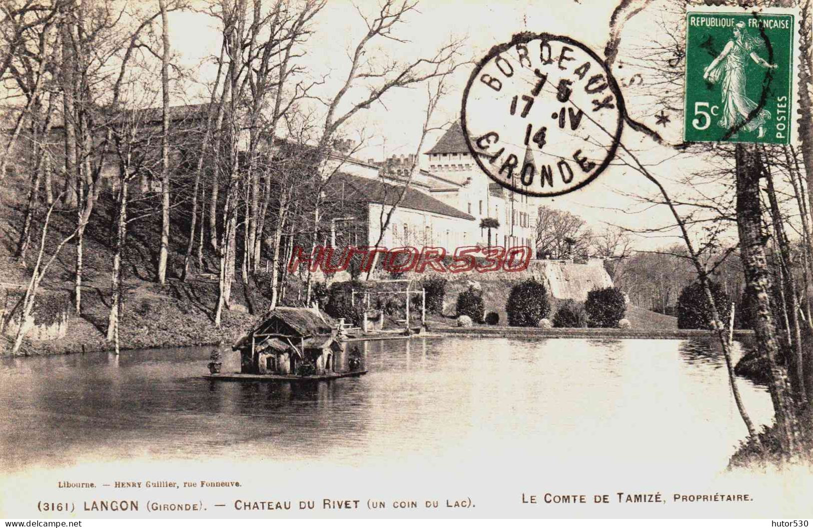 CPA LANGON - GIRONDE - CHATEAU DU RIVET - Langon