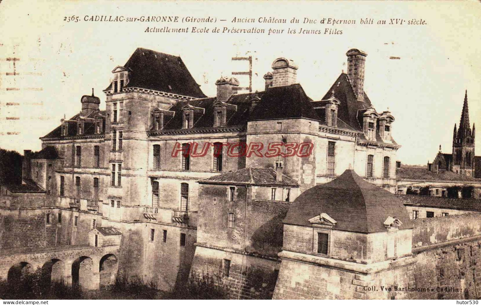 CPA CADILLAC SUR GARONNE - GIRONDE - LE CHATEAU - Other & Unclassified