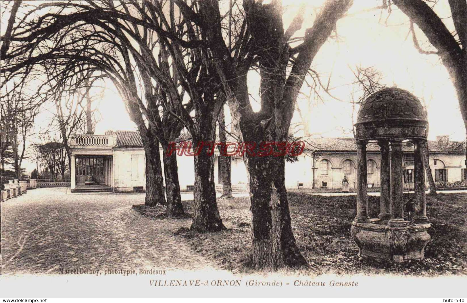 CPA VILLENAVE D'ORNON - GIRONDE - CHATEAU GENESTE - Autres & Non Classés