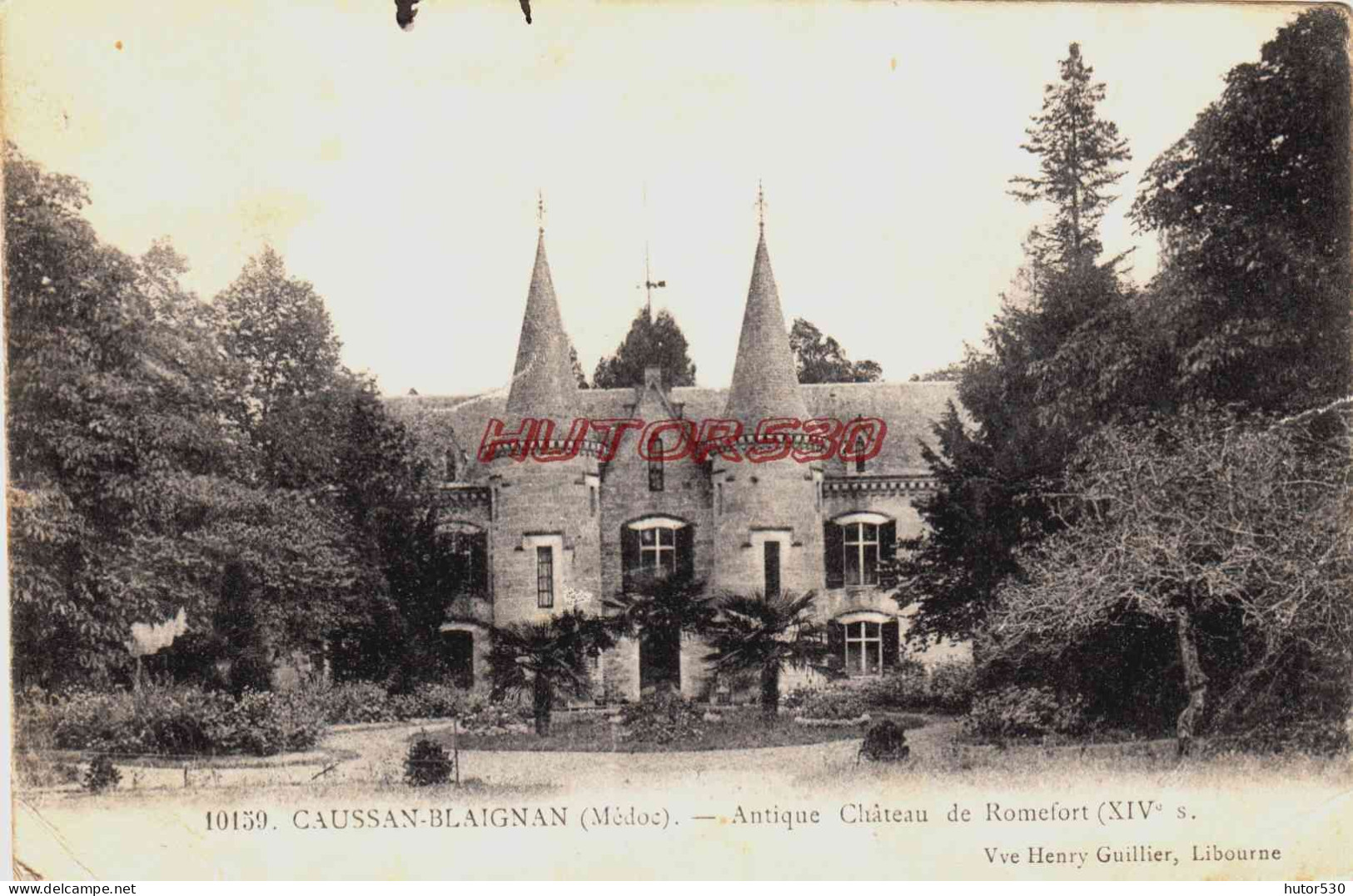 CPA CAUSSAN BLAIGNAN - GIRONDE - CHATEAU DE ROMEFORT - Other & Unclassified