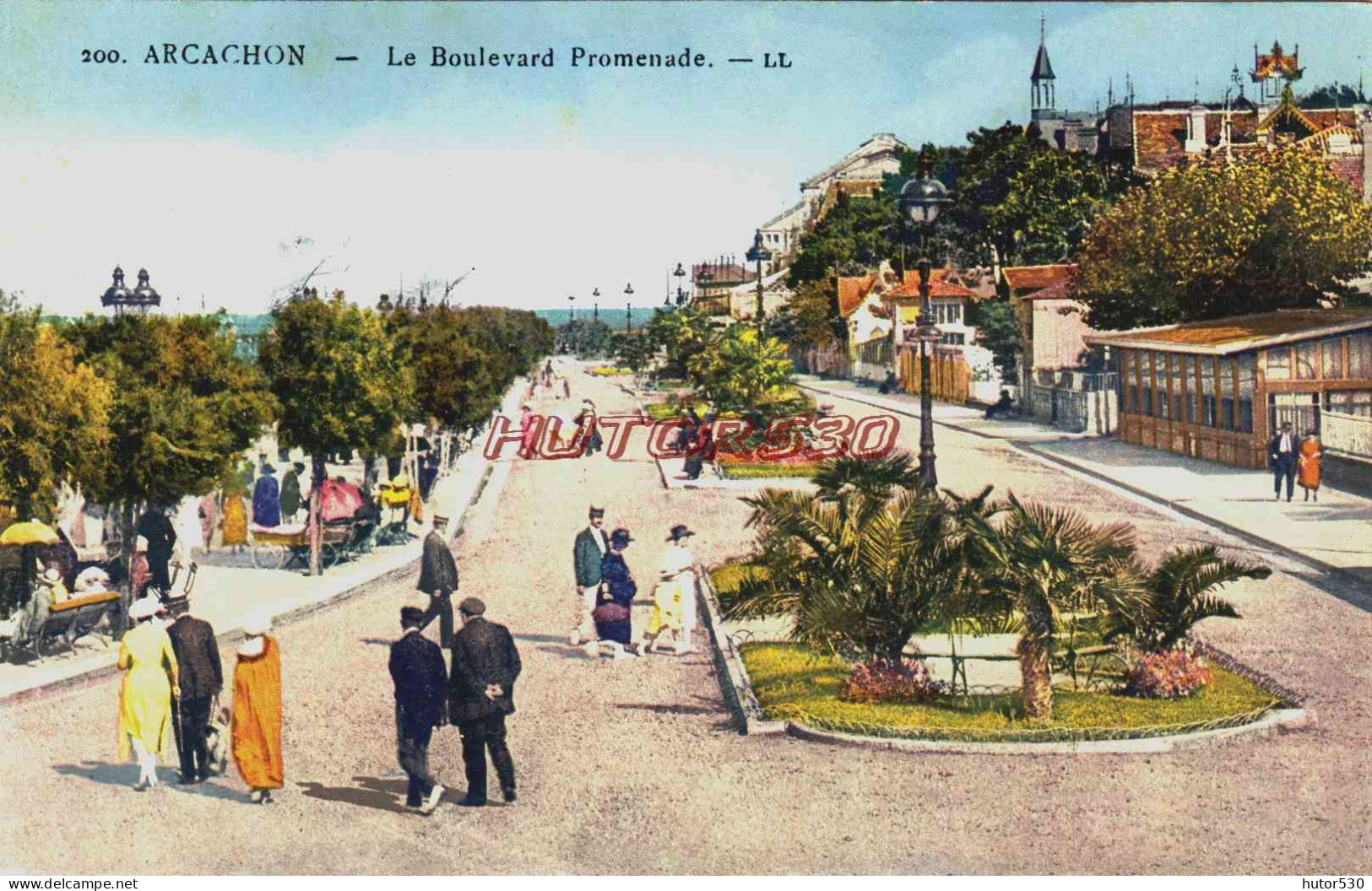 CPA ARCACHON - GIRONDE - LE BOULEVARD PROMENADE - Arcachon