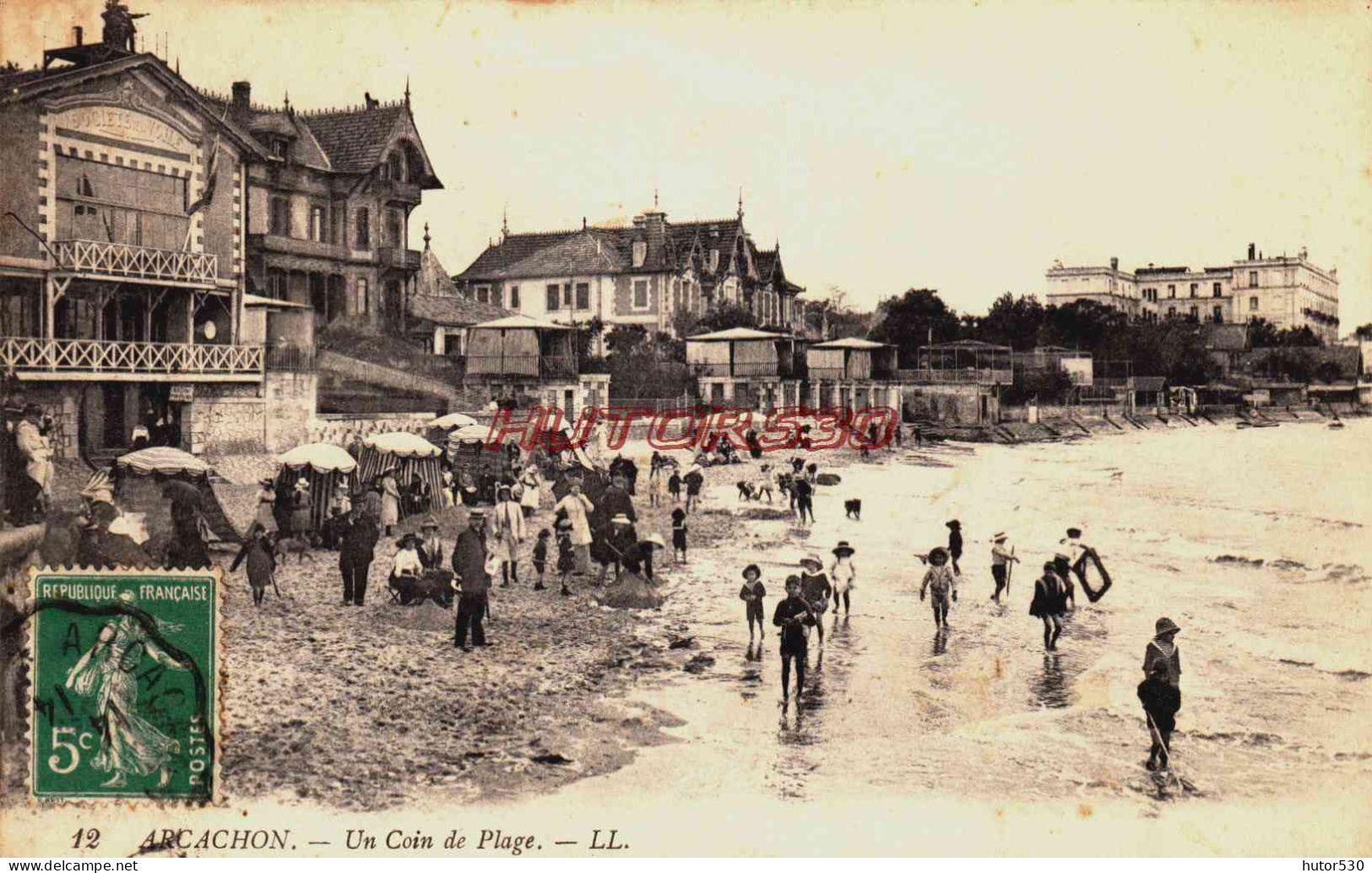 CPA ARCACHON - GIRONDE - LA PLAGE - Arcachon