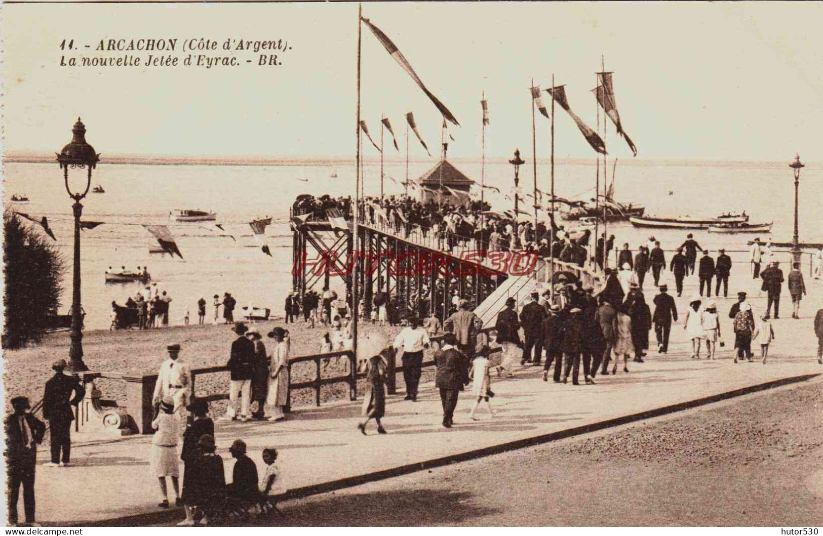 CPA ARCACHON - GIRONDE - LA NOUVELLE JETEE D'EYRAC - Arcachon