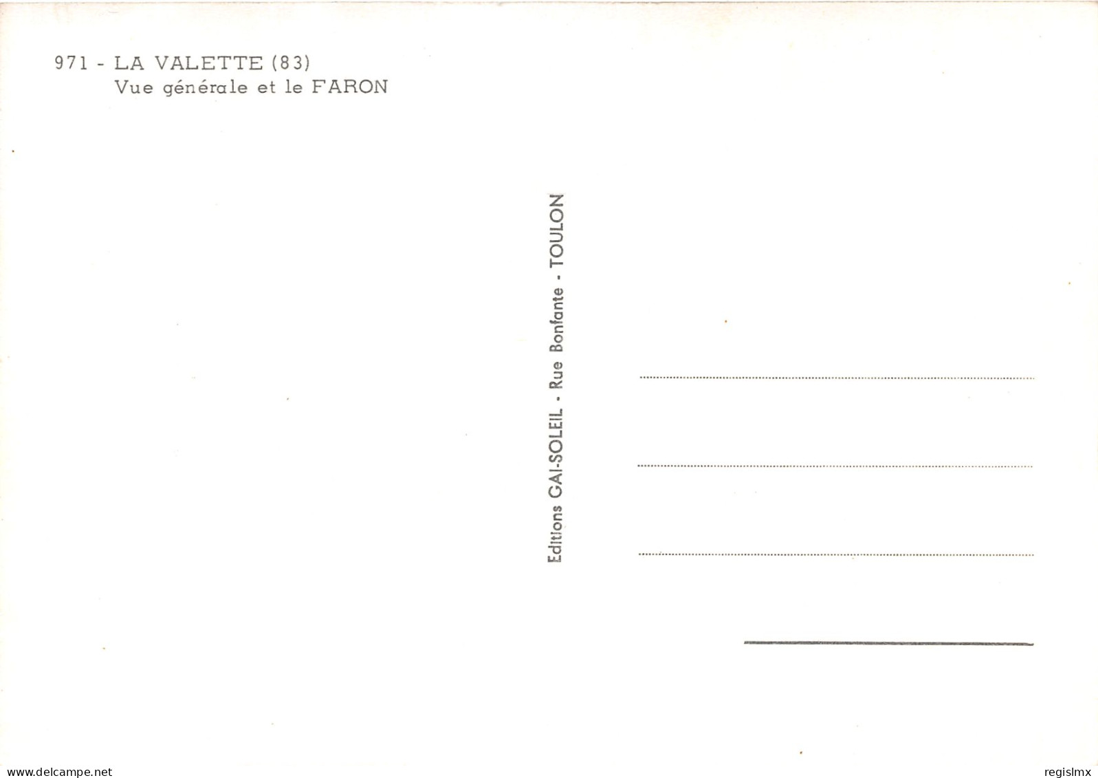 83-LA VALETTE-N°1030-E/0143 - La Valette Du Var