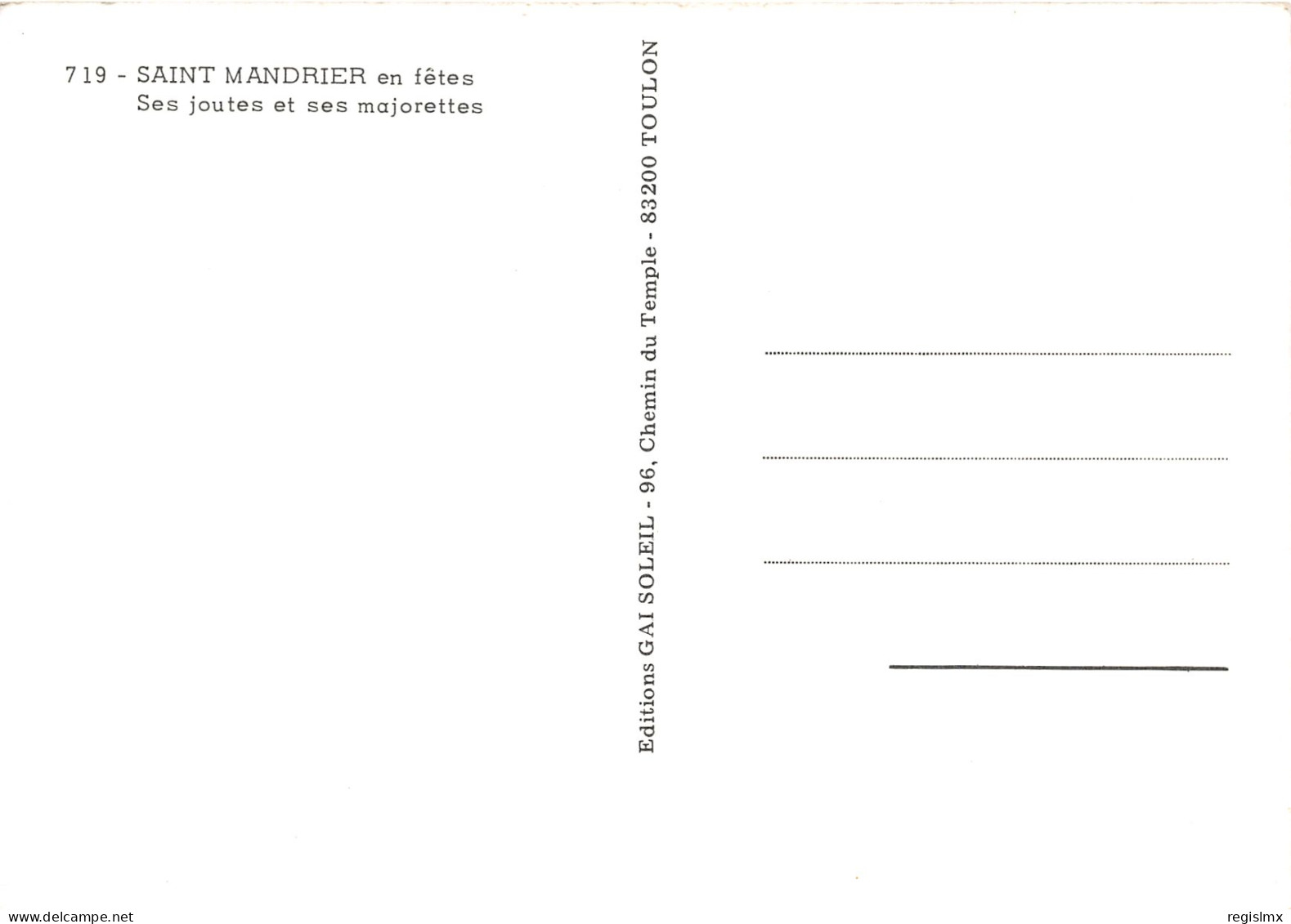 83-SAINT MANDRIER-N°1030-C/0341 - Saint-Mandrier-sur-Mer
