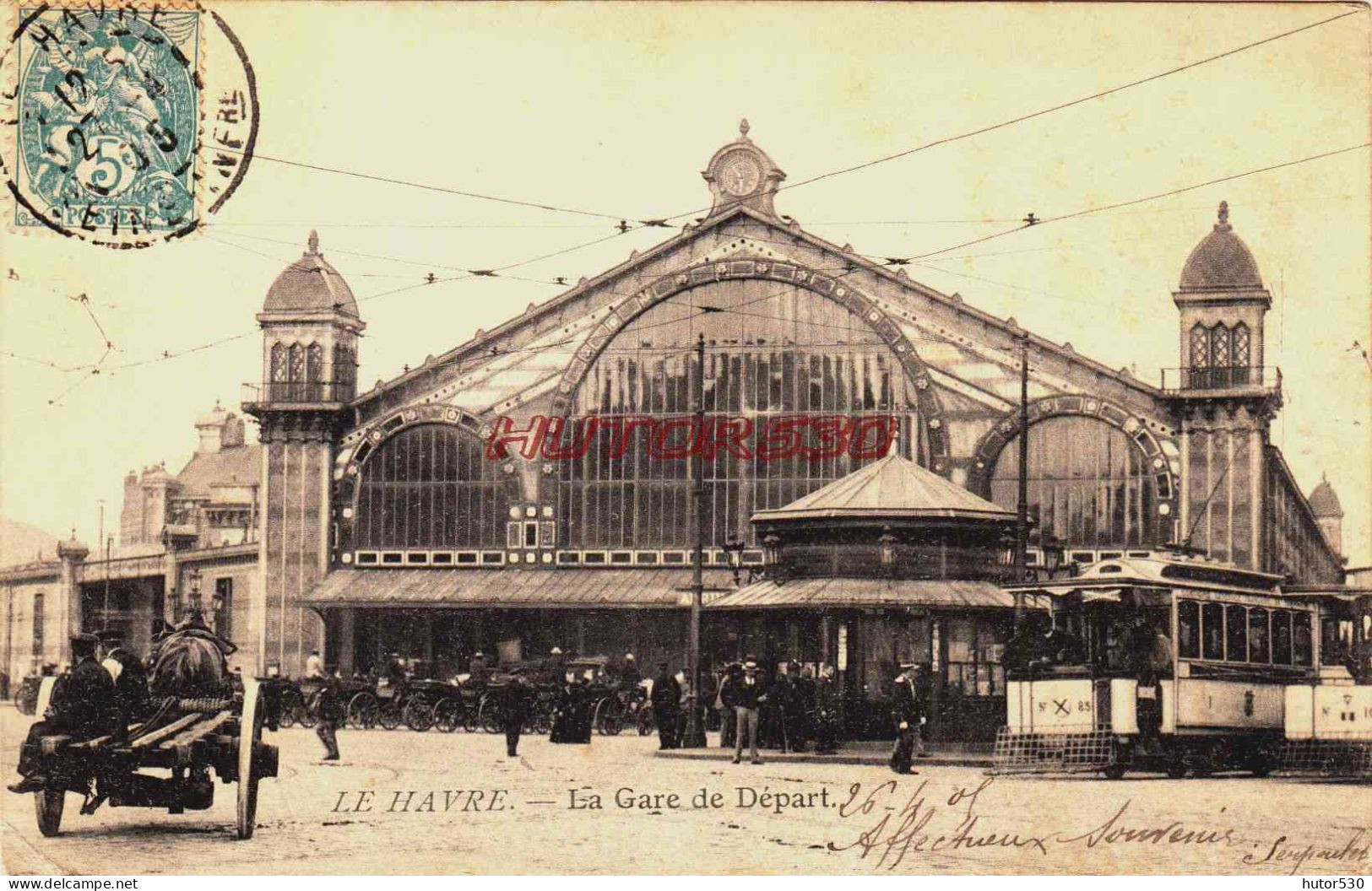 CPA LE HAVRE - SEINE MARITIME - LA GARE DE DEPART - Station