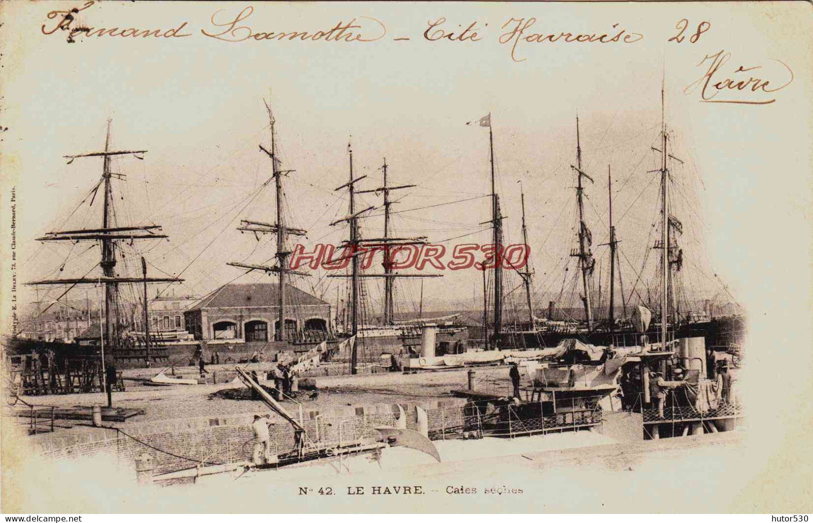 CPA LE HAVRE - SEINE MARITIME - CALES SECHES - Harbour