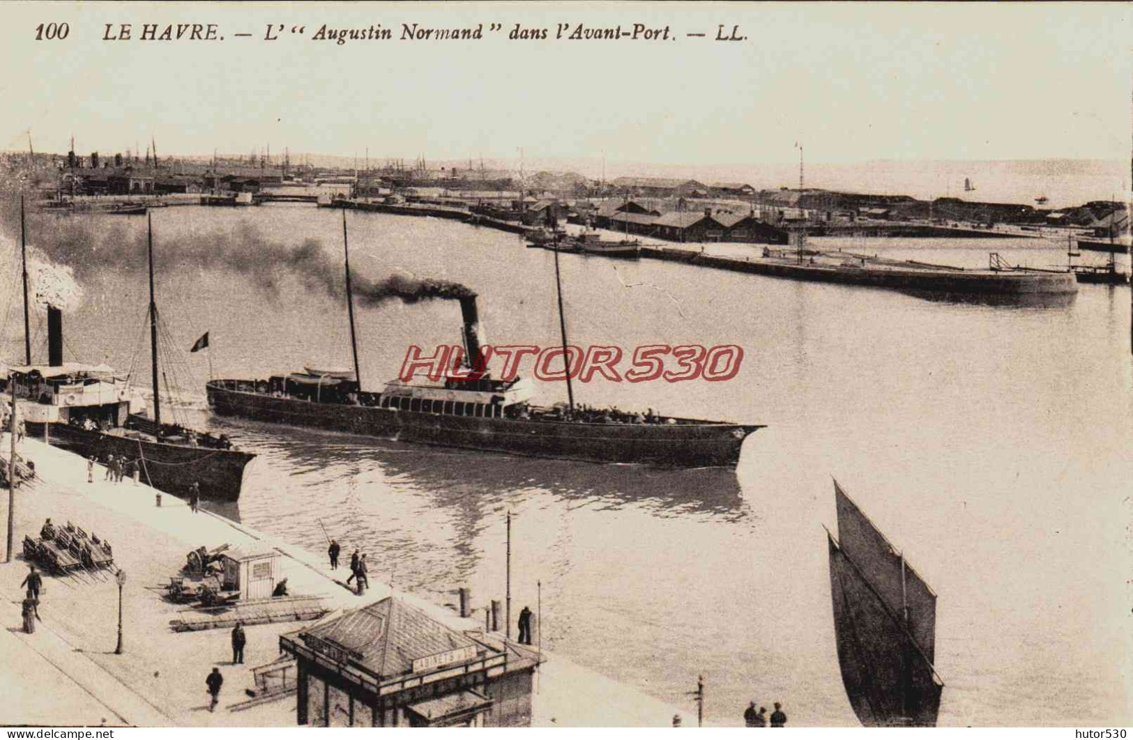 CPA LE HAVRE - SEINE MARITIME - LE BATEAU "AUGUSTIN NORMAND" - Harbour