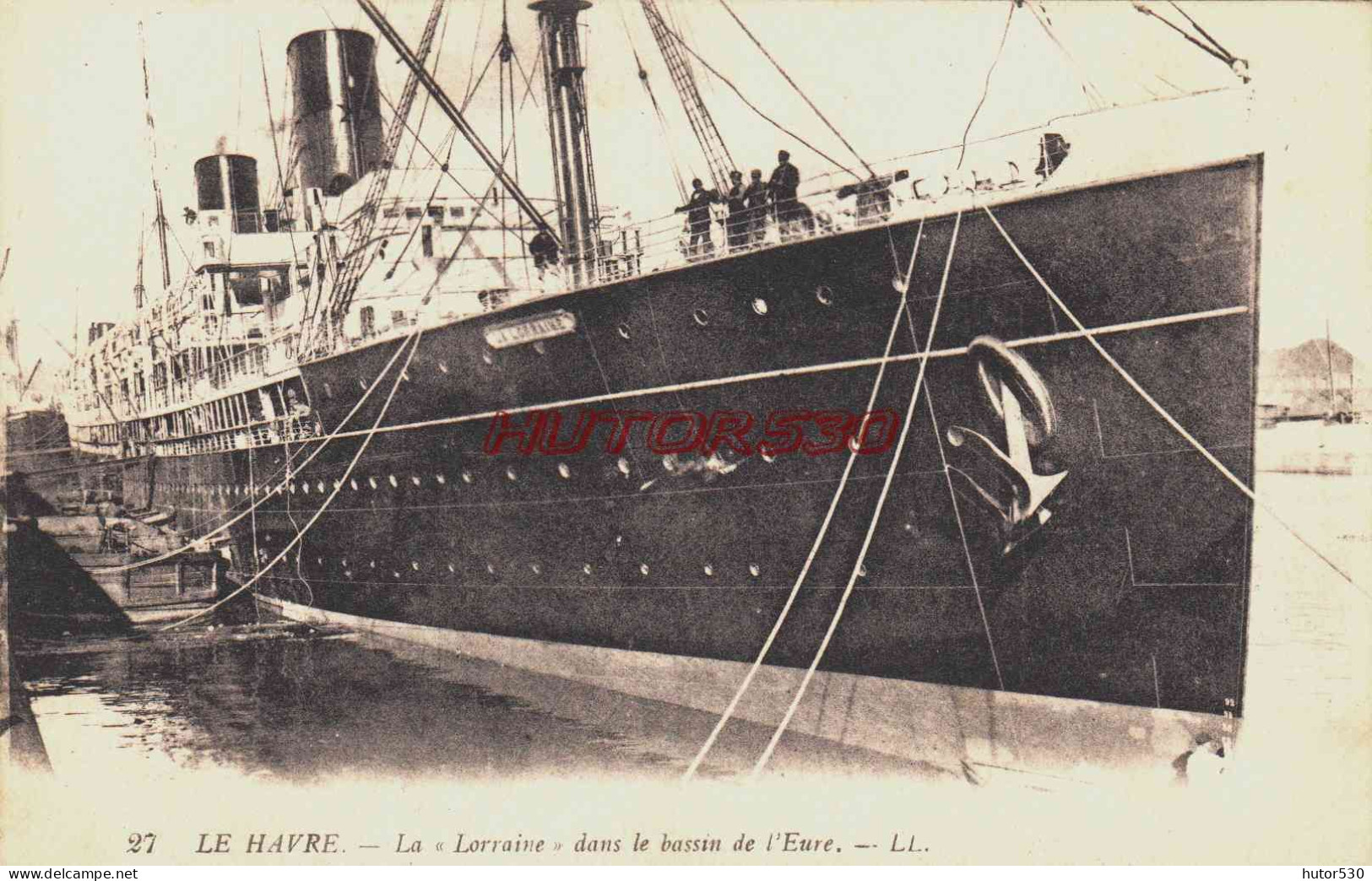 CPA LE HAVRE - SEINE MARITIME - LE PAQUEBOT "LA LORRAINE" - Portuario