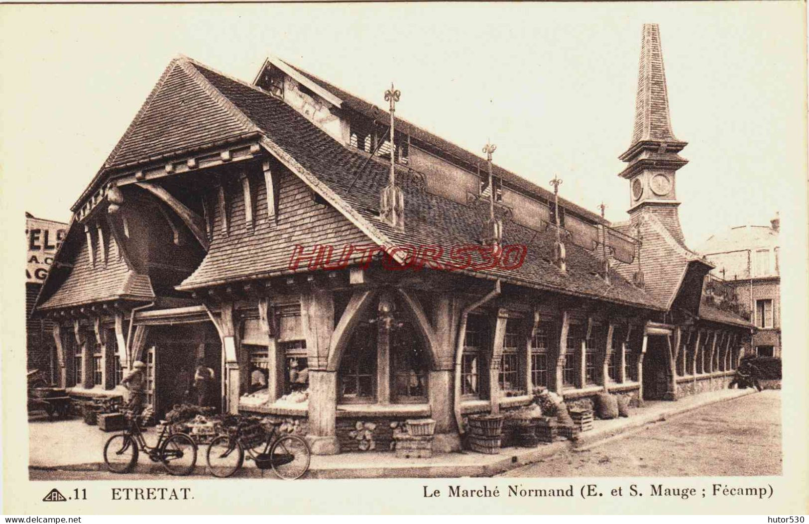 CPA ETRETAT - SEINE MARITIME - LE MARCHE NORMAND - Etretat