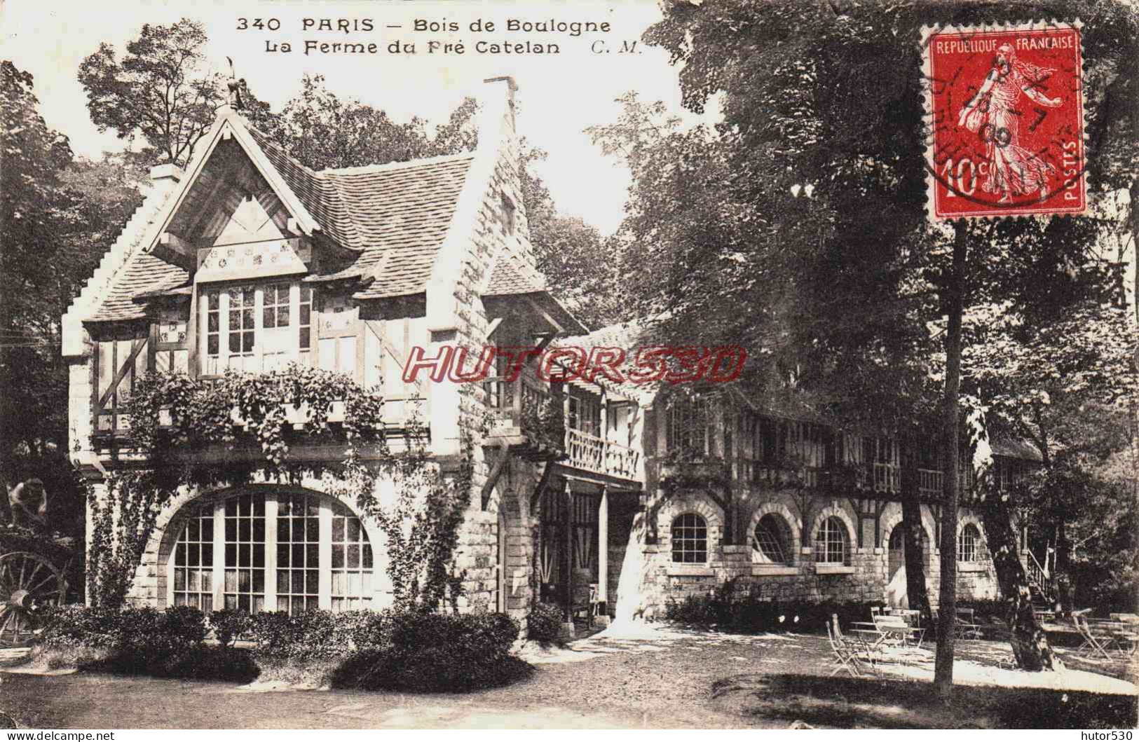 CPA PARIS - BOIS DE BOULOGNE - LA FERME DU PRE CATELAN - Parken, Tuinen