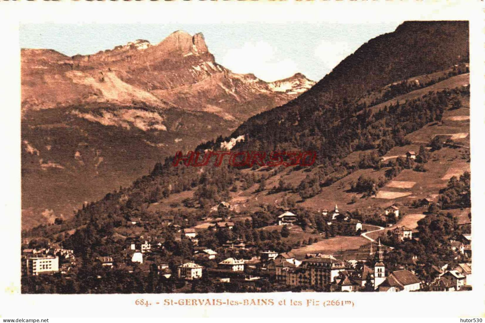 CPA SAINT GERVAIS LES BAINS - HAUTE SAVOIE - LES FIZ - Saint-Gervais-les-Bains