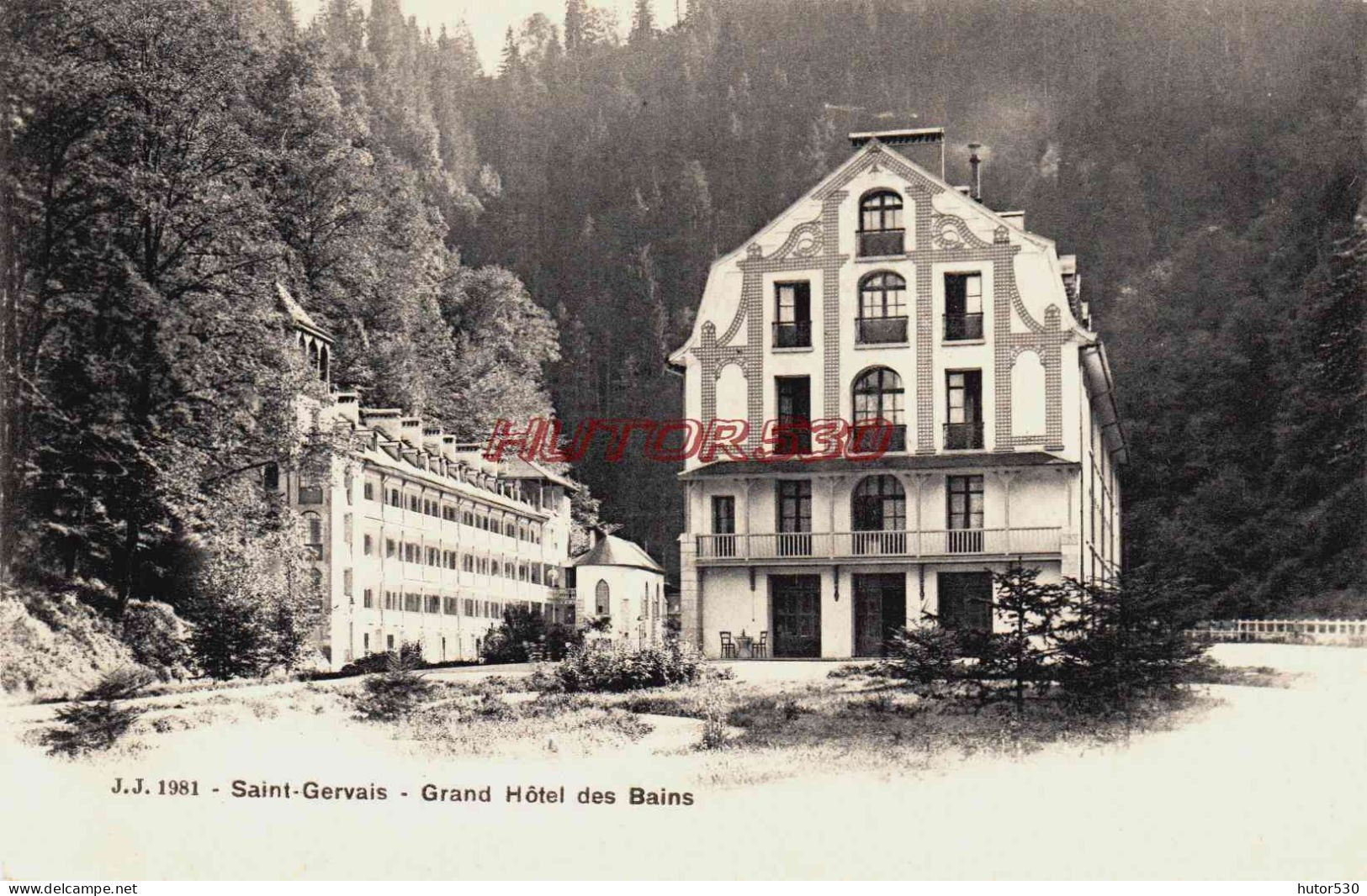 CPA SAINT GERVAIS LES BAINS - HAUTE SAVOIE - GRAND HOTEL DES BAINS - Saint-Gervais-les-Bains