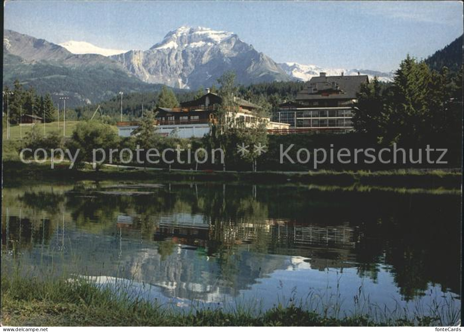 12270731 Crans-Montana Etang Long Et Le Sportin Hotel Alpen Crans-sur-Sierre  - Other & Unclassified