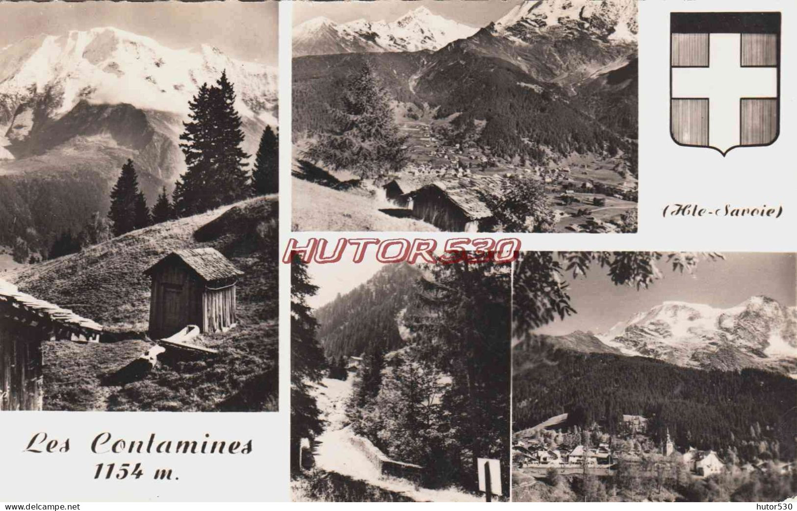 CPSM LES CONTAMINES - HAUTE SAVOIE - MULTIVUES - Contamine-sur-Arve