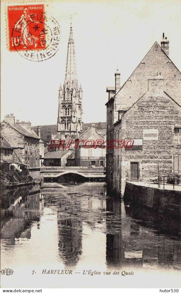 CPA HARFLEUR - SEINE MARITIME - LES QUAIS - Harfleur