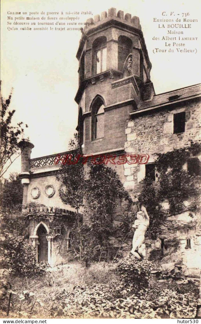 CPA LA BOUILLE - SEINE MARITIME - MAISON DE ALBERT LAMBERT - La Bouille