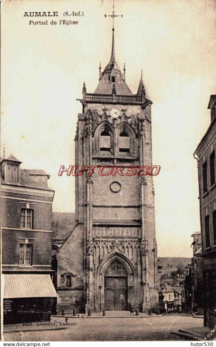 CPA AUMALE - SEINE MARITIME - L'EGLISE - Aumale