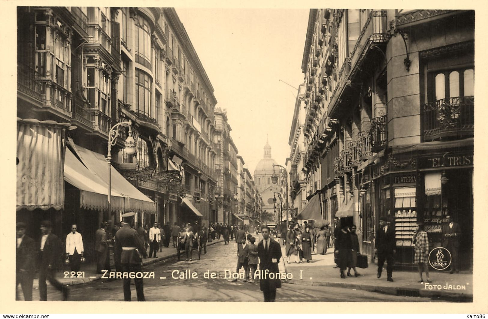 Zaragoza * Carte Photo * Calle De Son Alfonso I * Aragon Saragosse - Zaragoza