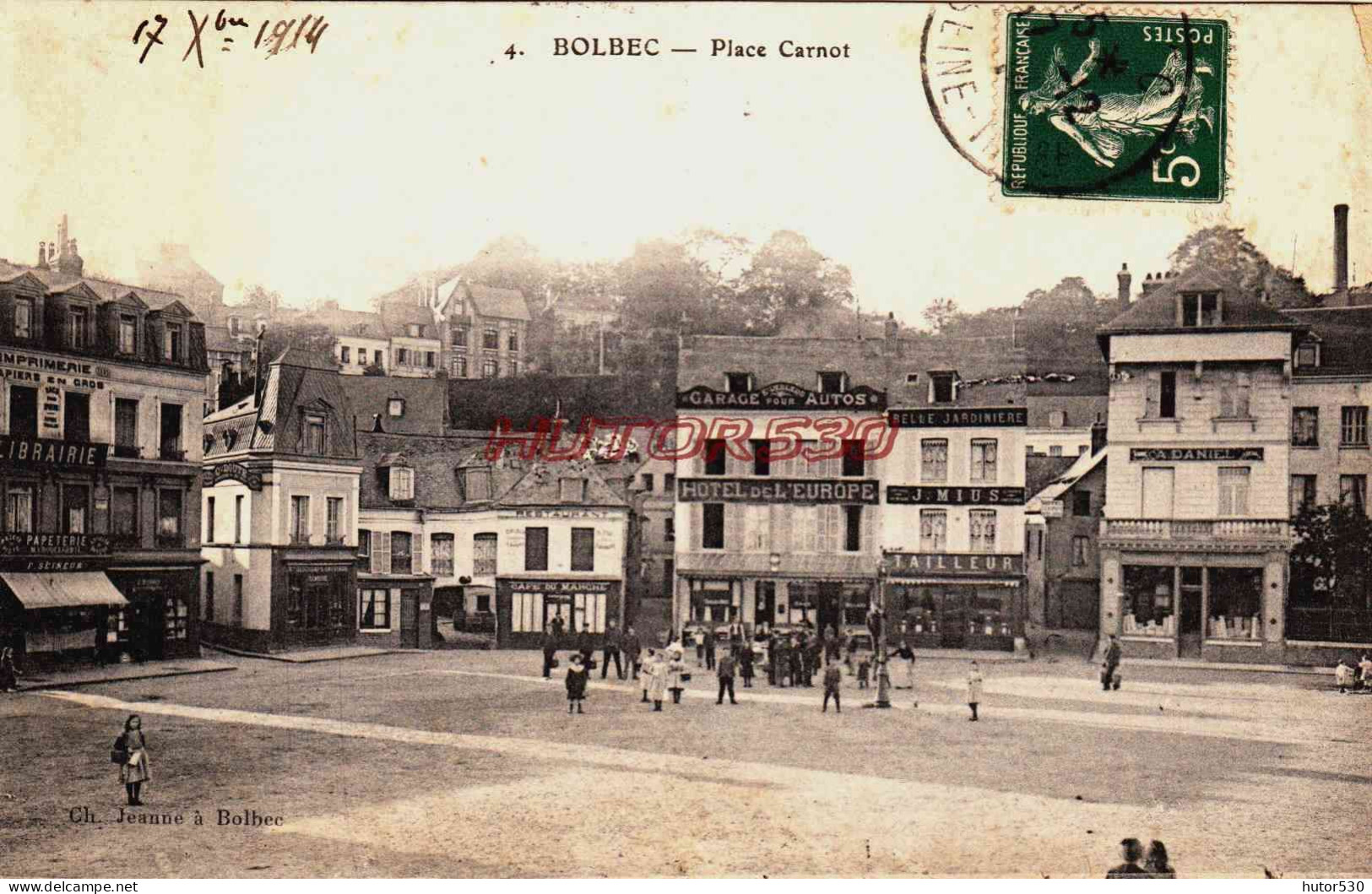 CPA BOLBEC - SEINE MARITIME - PLACE CARNOT - Bolbec