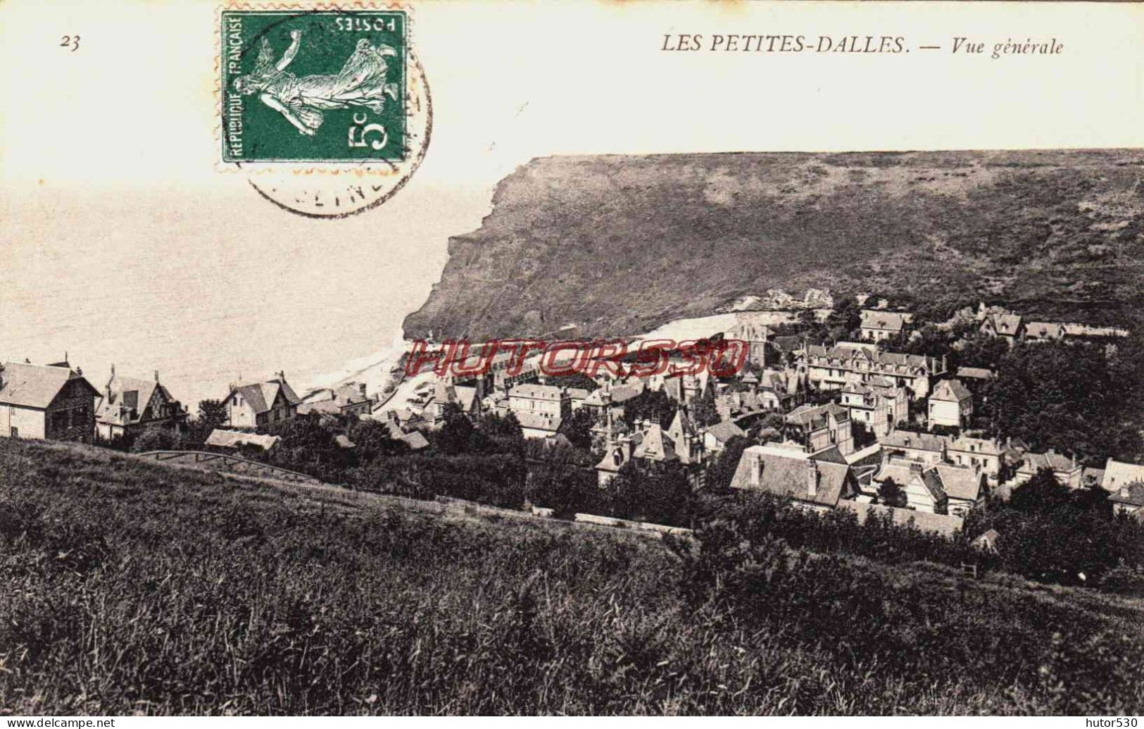 CPA LES PETITES DALLES - SEINE MARITIME - VUE GENERALE - Berneval