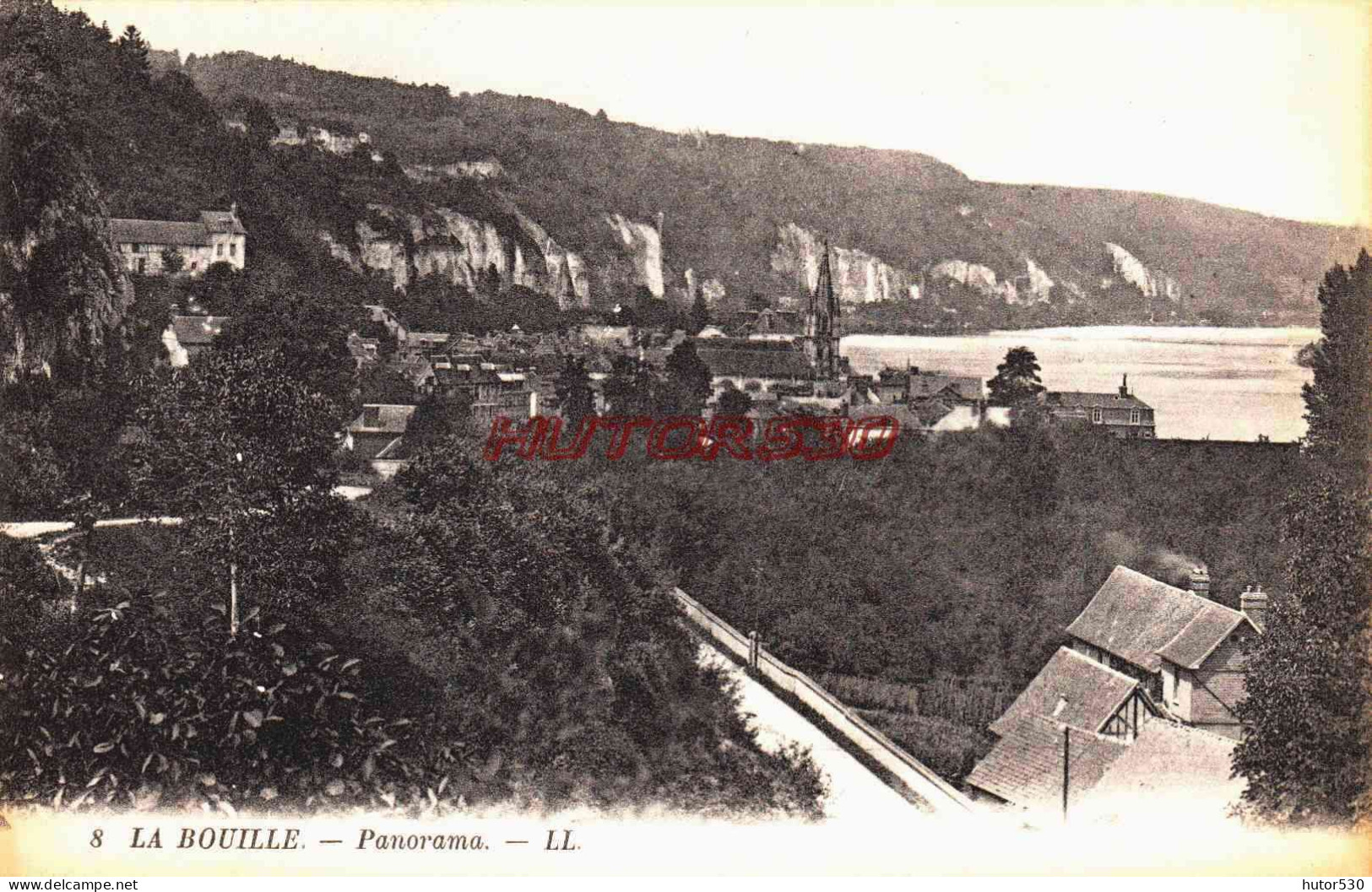 CPA LA BOUILLE - SEINE MARITIME - PANORAMA - La Bouille