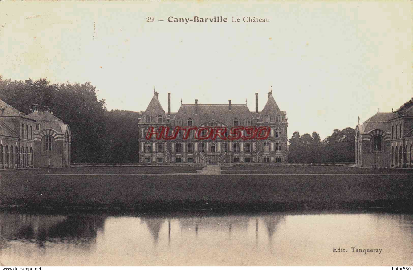 CPA CANY BARVILLE - SEINE MARITIME - LE CHATEAU - Cany Barville