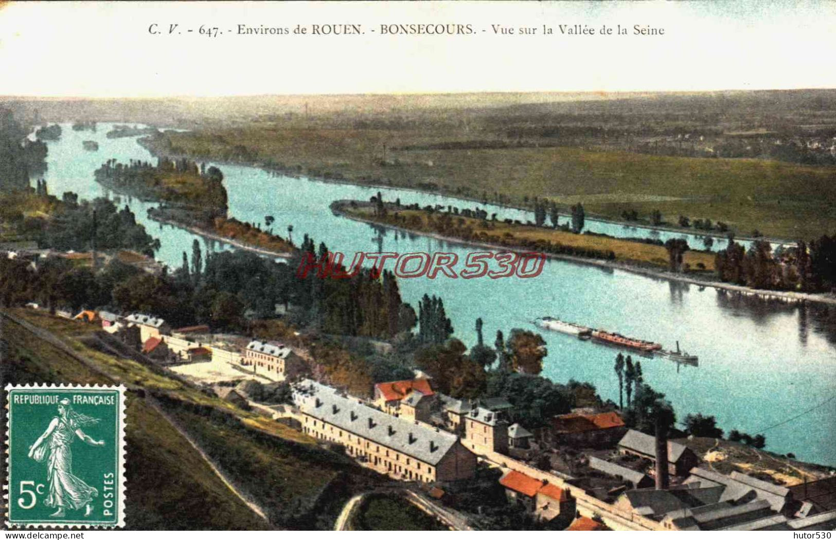 CPA BONSECOURS - SEINE MARITIME - VALLEE DE LA SEINE - Bonsecours